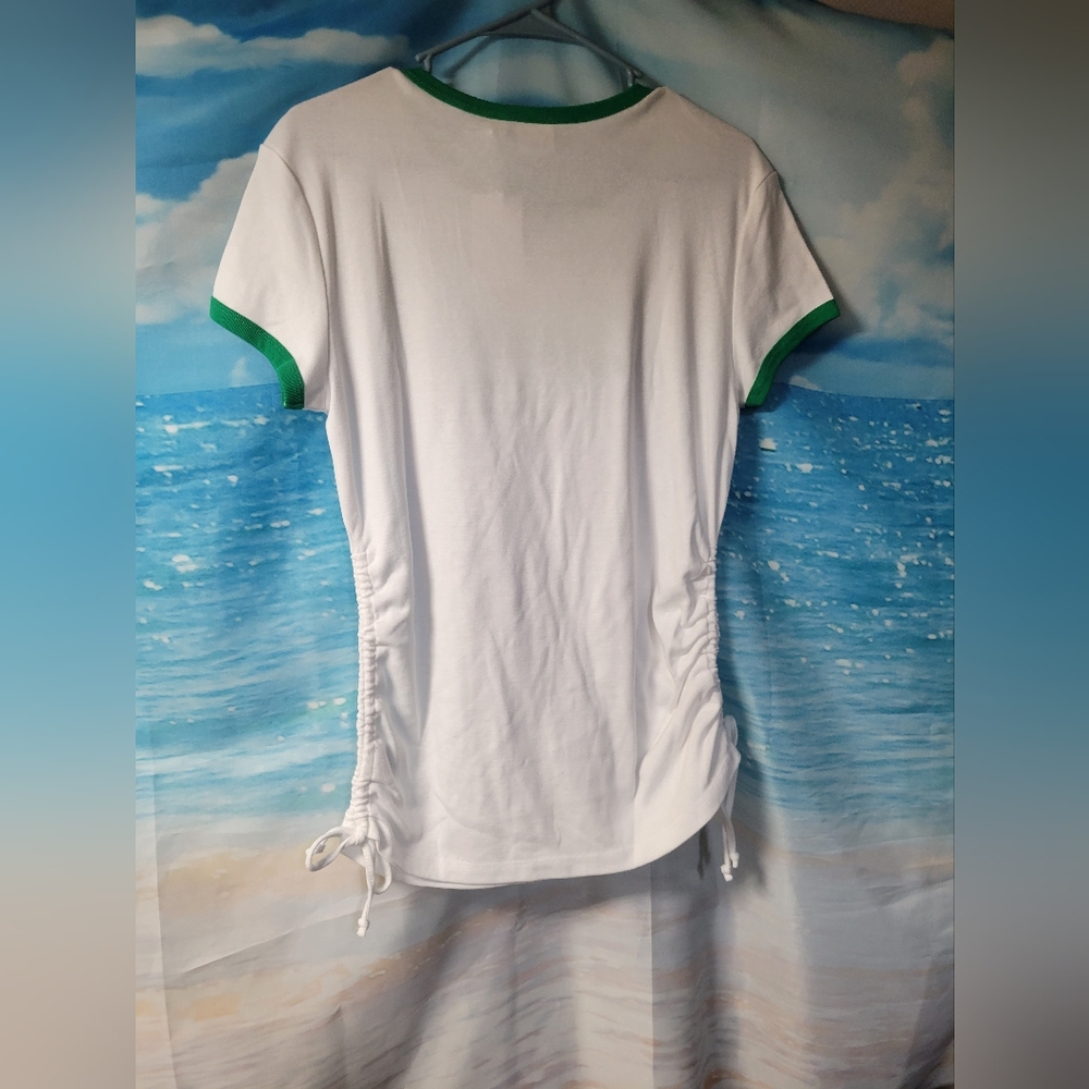 Sprite NWT Clearly The Best Ruched Side Tshirt Size 1X WOMEN’S - Picture 2 of 4